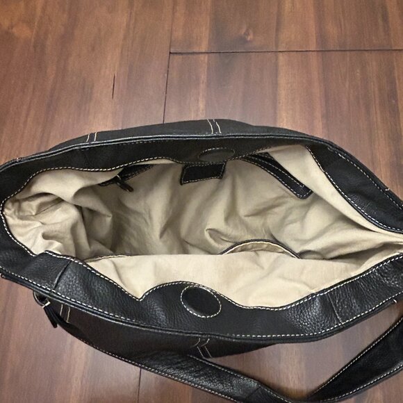 Tignanello Women's Hobo Shoulder Bag Purse Handbag Black - Picture 6 of 16